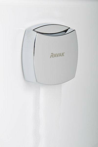 Ravak kádfeltöltő a túlfolyónál click - clack rendszerrel króm szögletes ( X01505 )