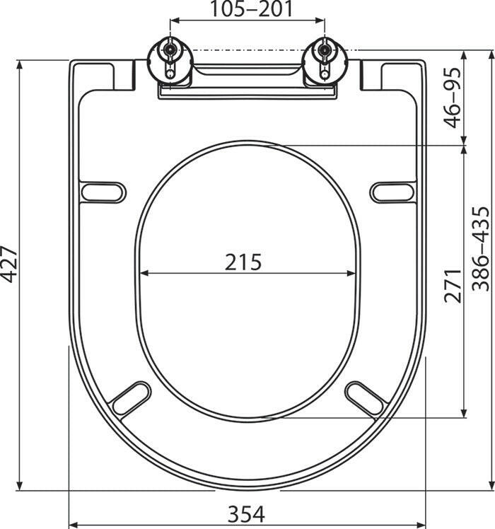 Ravak Uni Chrome WC ülőke tetővel, Soft Close, fehér (X01549)