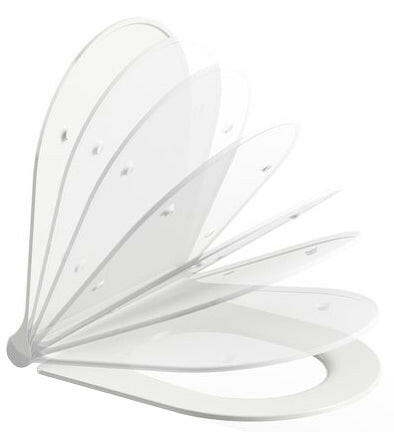 Ravak Uni Chrome Slim WC ülőke tetővel, Soft Close fehér (X01550)