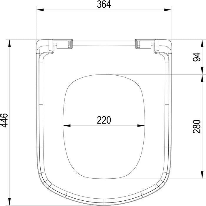 Ravak Classic WC ülőke tetővel, fehér ( X01672 )