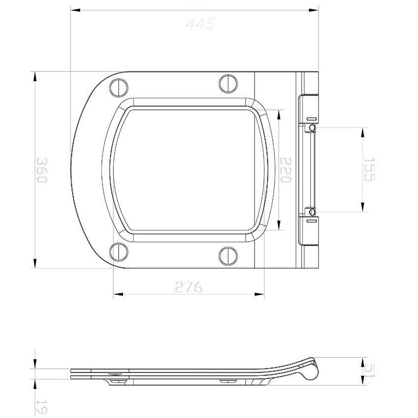 Ravak WC ülőke tetővel Classic Slim (X01673)