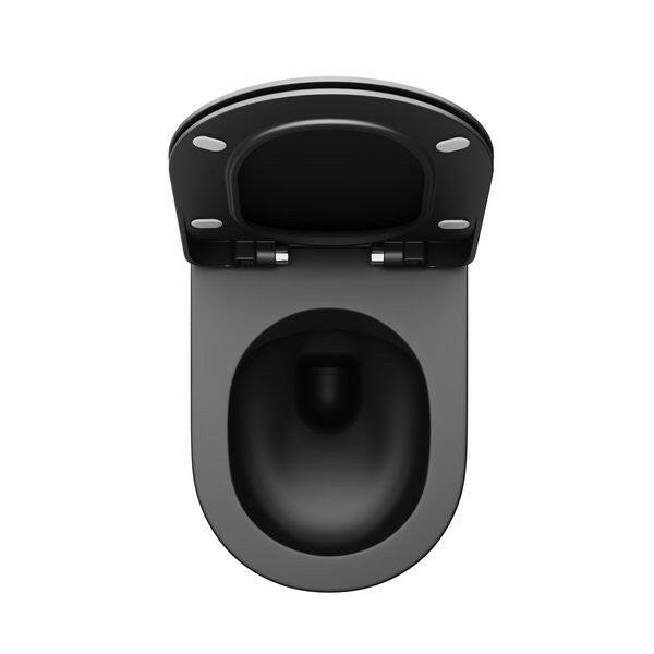 Ravak Uni Chrome Flat WC ülőke fekete-3