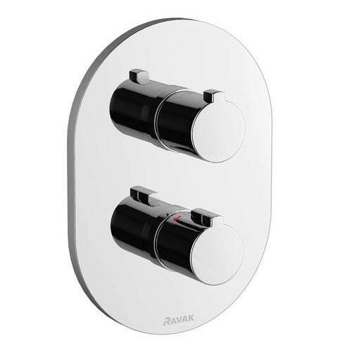 RAVAK Chrome falsík alatti termosztátos csaptelep váltóval CR 063.00 ( X070094)