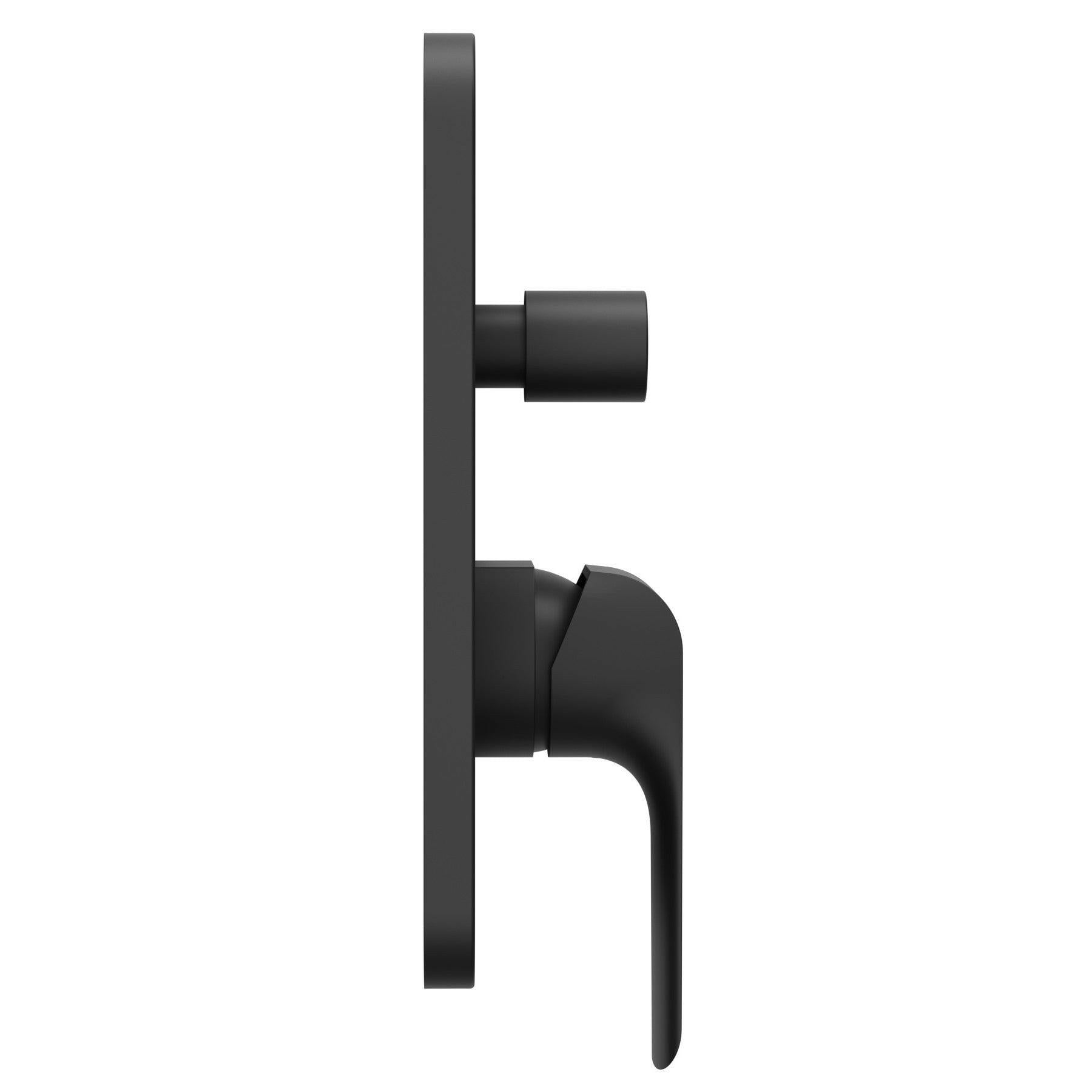 Ravak FL 065.20 Flat Black zuhany csaptelep, falba süllyesztett, váltóval R - Boxhoz, fekete