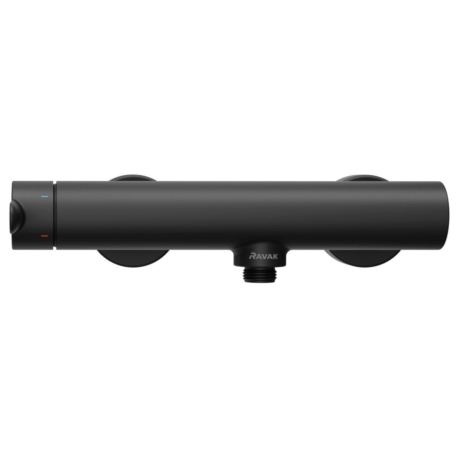 Ravak PU 032.20 Puri Black zuhany csaptelep, fali, fekete