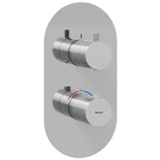 Ravak Espirit zuhanycsaptelep falba süllyesztett, termosztátos, háromutas, belső egység nélkül, króm (X070209)