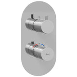 Ravak Espirit zuhanycsaptelep, falba süllyesztett, termosztátos, háromutas, belső e. nélkül, króm-0