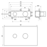 Ravak R-box 07B.50 R-box Basin alaptest a falba süllyesztett csaptelepekhez-2