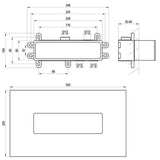 Ravak R-box 07D.50 R-box Horizontal alaptest a falba süllyesztett csaptelepekhez-2