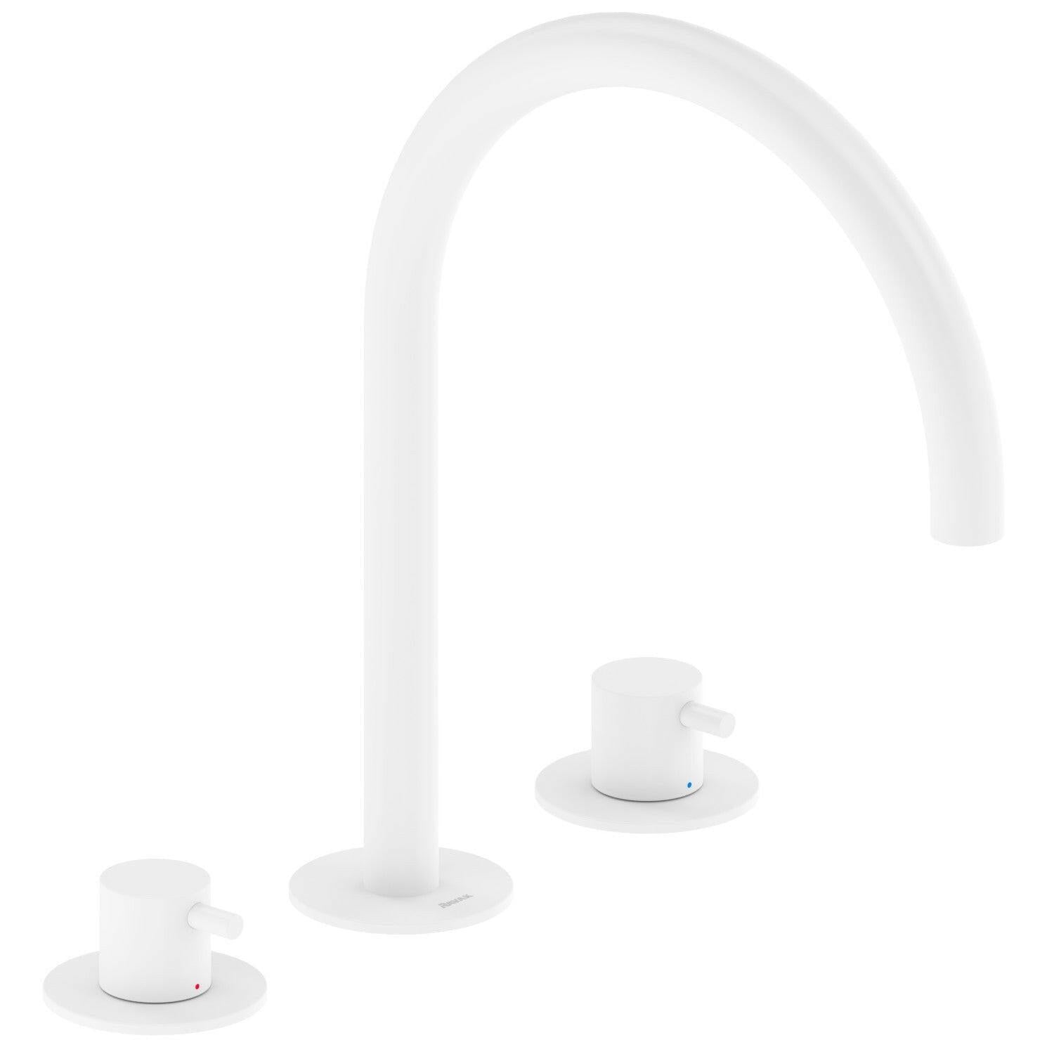 Ravak Espirit mosdócsaptelep, 3 furatos 270 mm, álló, leeresztő nélkül, bársony fehér (X070238)