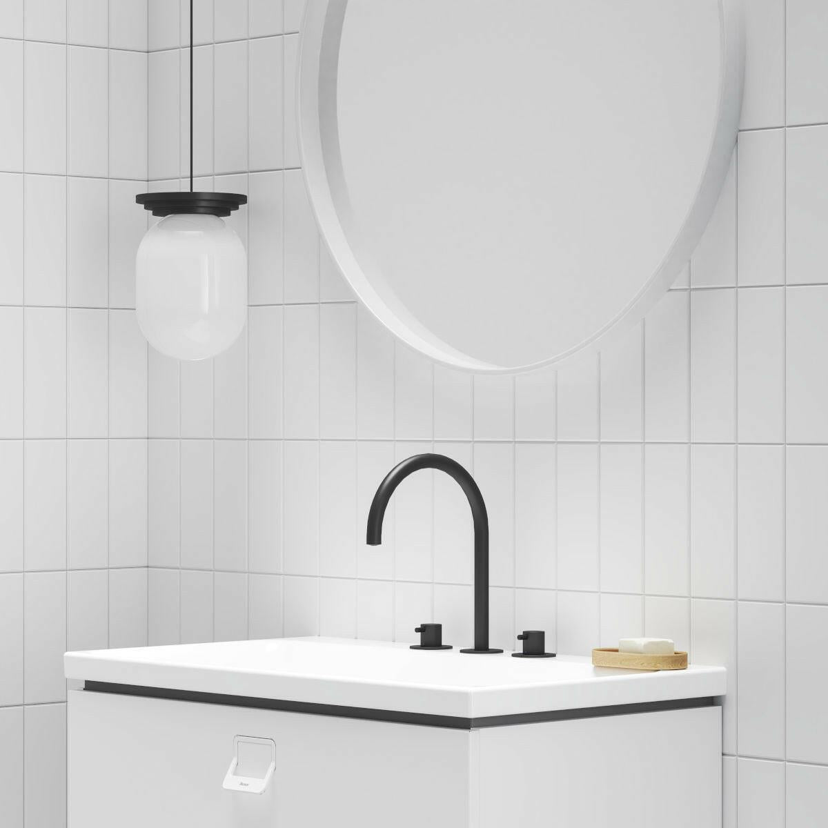 Ravak Espirit mosdócsaptelep 3 furatos 270 mm, álló, leeresztő nélkül, matt fekete (X070275)