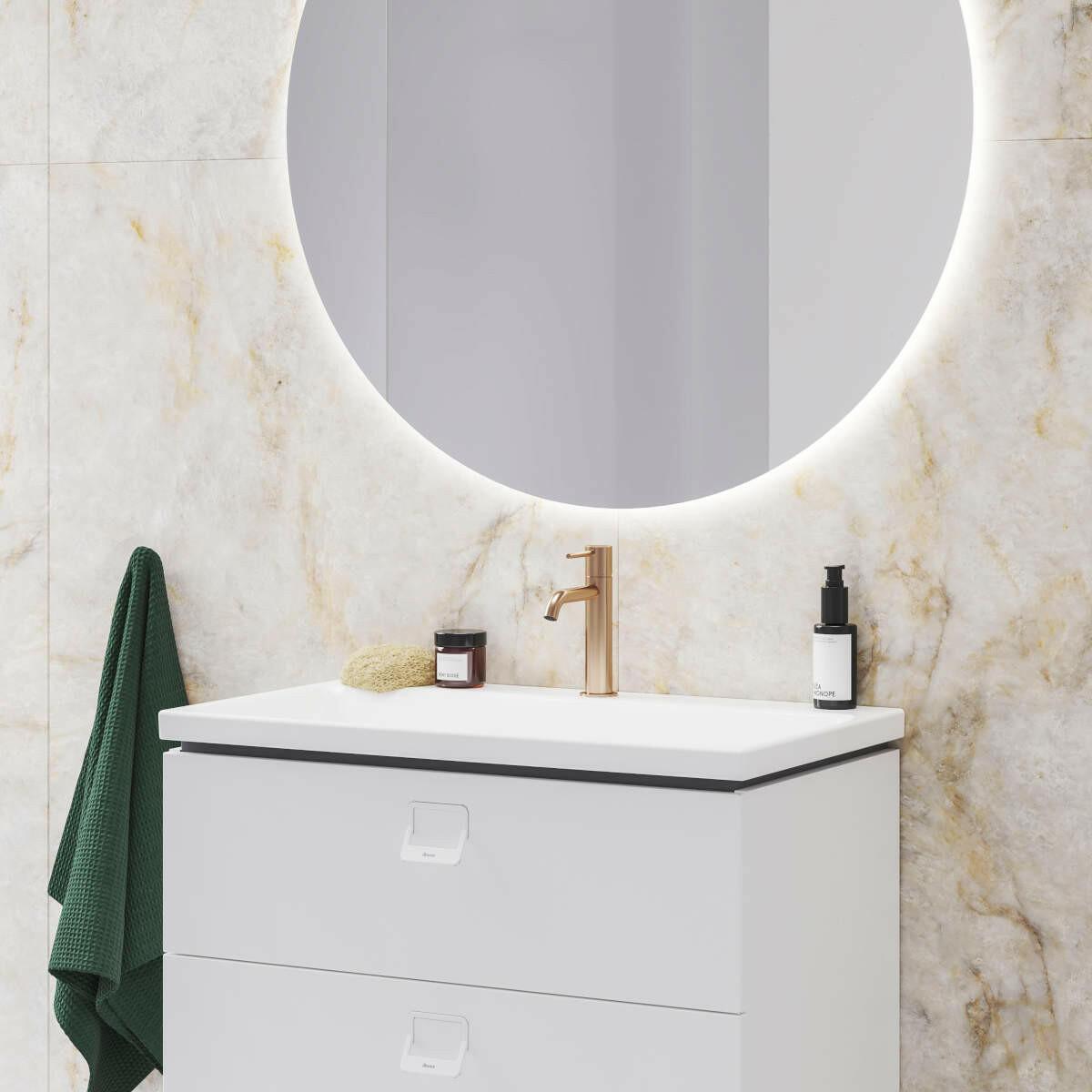 Ravak Espirit mosdócsaptelep 190 mm, álló, leeresztő nélkül, rose gold (X070347)