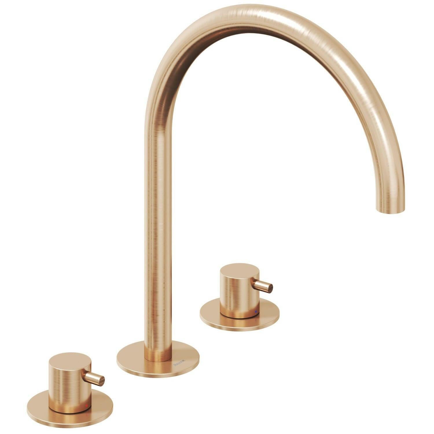 Ravak Espirit mosdócsaptelep, 3 furatos 270 mm, álló, leeresztő nélkül, rose gold (X070349)