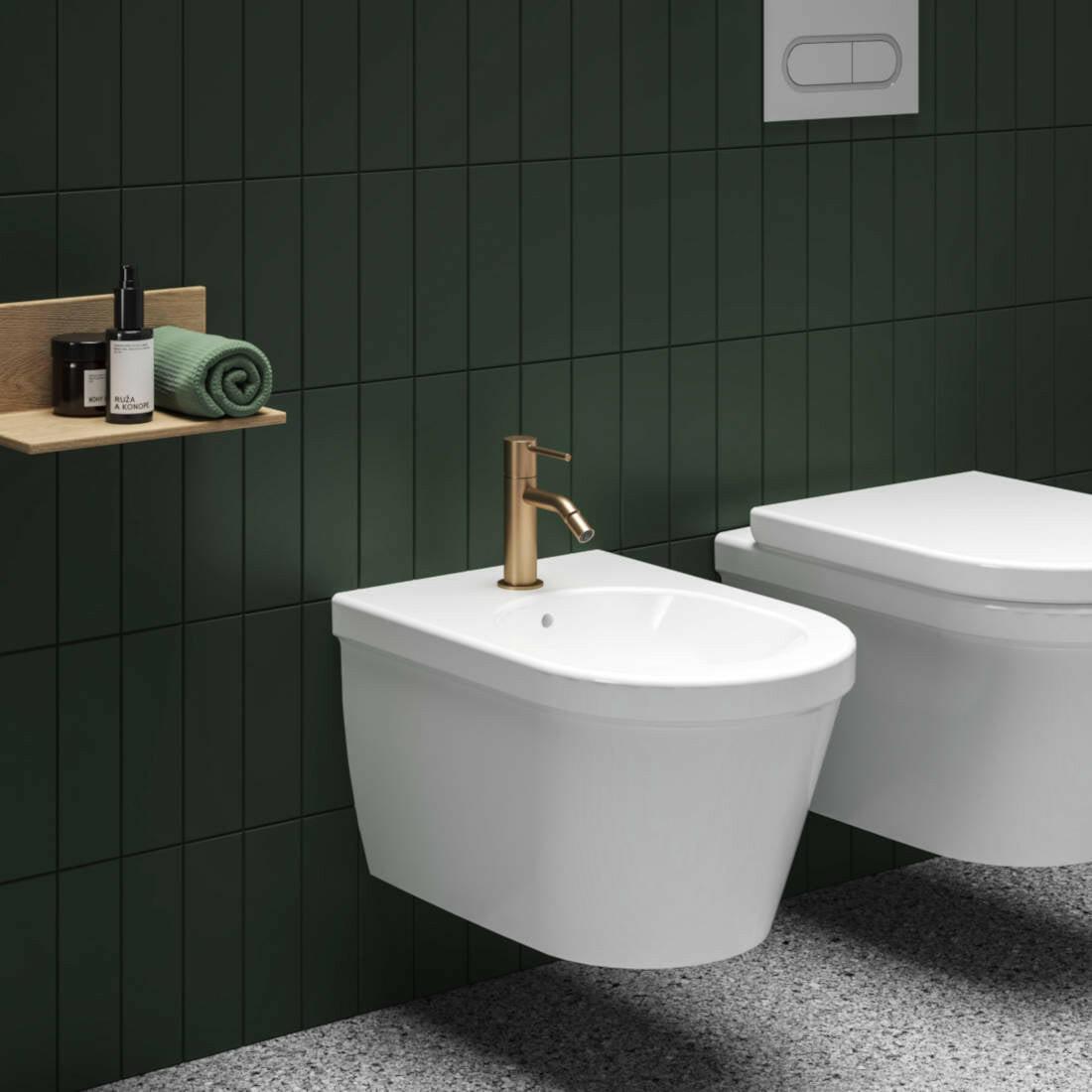 Ravak Espirit bidécsaptelep 180 mm, álló, leeresztő nélkül, rose gold (X070355)