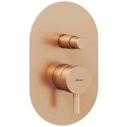 Ravak Espirit zuhanycsaptelep, falba süllyesztett, automatikus kétutas, belső egységgel, rose gold (X070358)