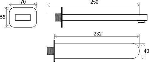 RAVAK Chrome vízfeltöltő fali kar mosdóhoz/kádhoz CR 027.00 (X07P113)