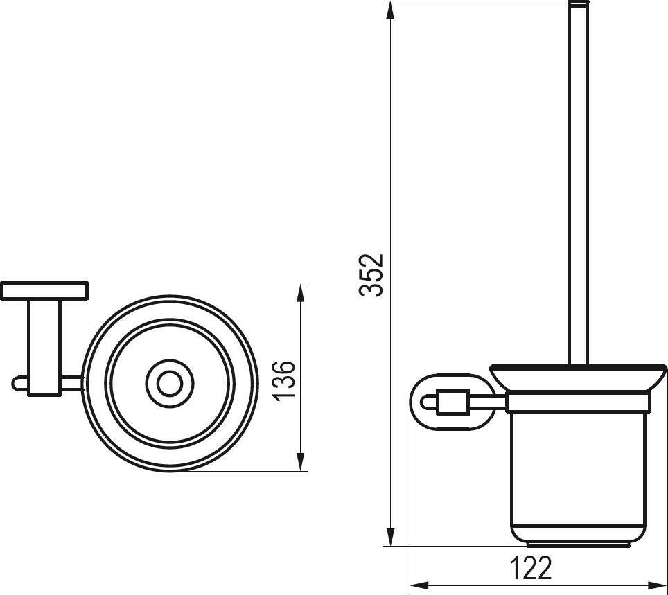 RAVAK Chrome CR WC kefetartó üveg 410.00 (X07P196)