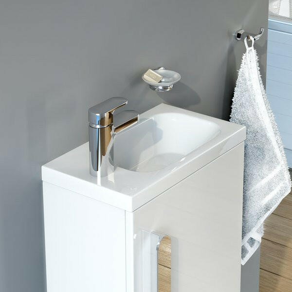 RAVAK Chrome kézmosó 40x22 cm fehér, jobbos (XJGP1100000)