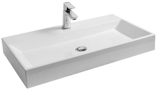 Ravak Natural mosdó 80x45 fehér túlfolyó nélkül ( XJO01280000 )