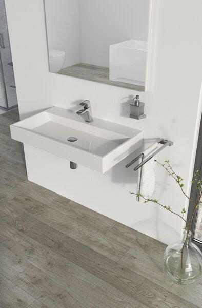 Ravak Natural mosdó 80x45 fehér túlfolyó nélkül ( XJO01280000 )