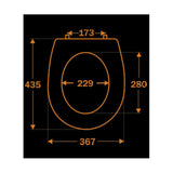 Reactiv Arena WC ülőke Soft-Close zsanér C13)-1