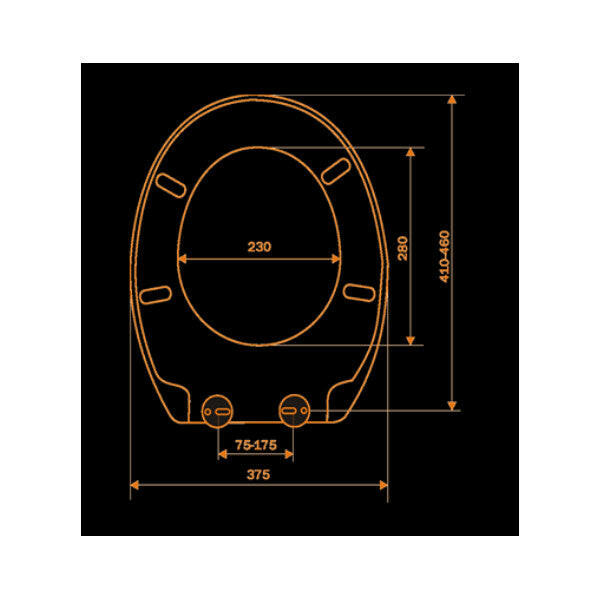 Reactiv Eurostandard WC ülőke, levehető Soft-Close zsanérral-1