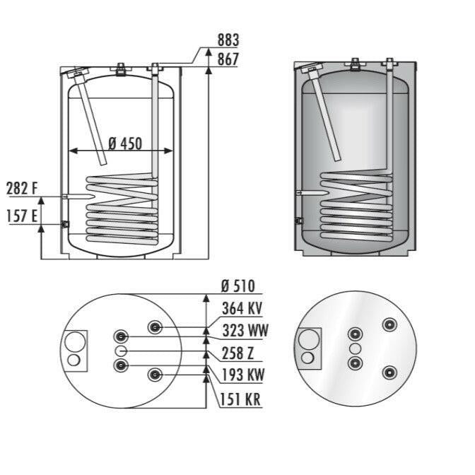 REFLEX Storatherm Aqua LC 120/1 CW zománcozott indirekt HMV tároló, fehér 1 hőcserélős (7851200)