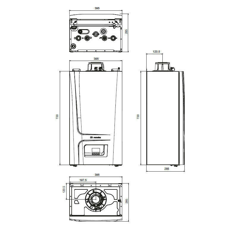 Remeha Avanta ACE 24S kondenzációs gázkazán, fűtő 23,3 Kw-2