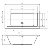 Riho Lusso fürdőkád 180x90 cm (BA7700500000000)-3