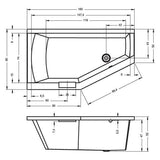 Riho Geta fürdőkád 160x90 cm jobbos (BA8600500000000)-2