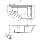 Riho Geta fürdőkád 160x90 cm balos (BA8700500000000)-2