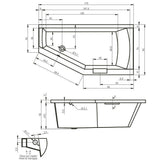 Riho Geta fürdőkád 170x90 cm balos (BA8900500000000)-2