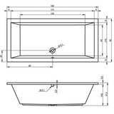 Riho Lusso fürdőkád 190x90 cm (BA9900500000000)-3