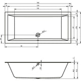 Riho Lugo Velvet fürdőkád 190x90 cm (BT0510500000000)-1