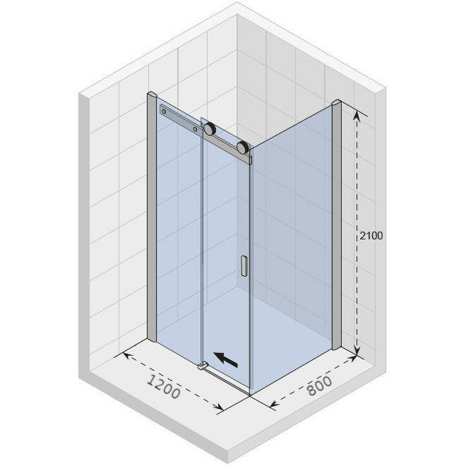 Riho Baltic B203 zuhanykabin 120x80 cm szögletes (GE0902100)-1