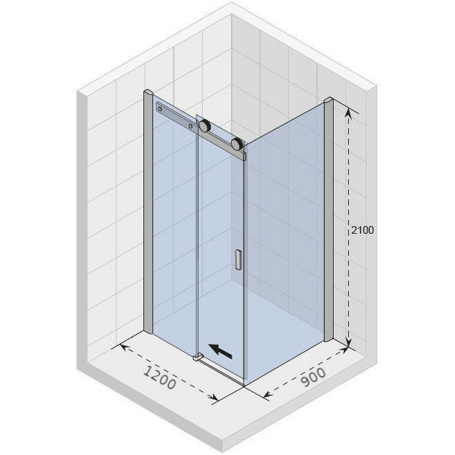 Riho Baltic B203 zuhanykabin 120x90 cm szögletes (GE0902200)-1