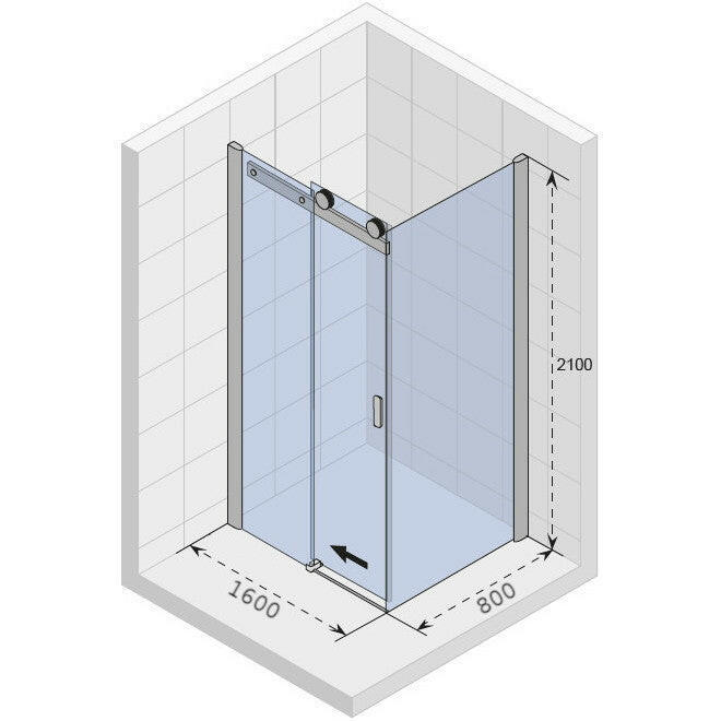 Riho Baltic B203 zuhanykabin 160x80 cm szögletes (GE0902500)-1