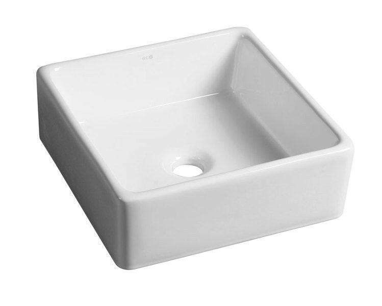 Sapho Ubega mosdó pultra szerelhető túlfolyó nélkül 38x13,5x38 cm (BH7006)