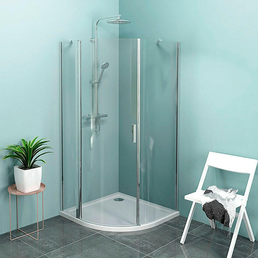 Sapho Zoom Line zuhanykabin íves 900x900 mm balos transparent üveggel (ZL2615L)