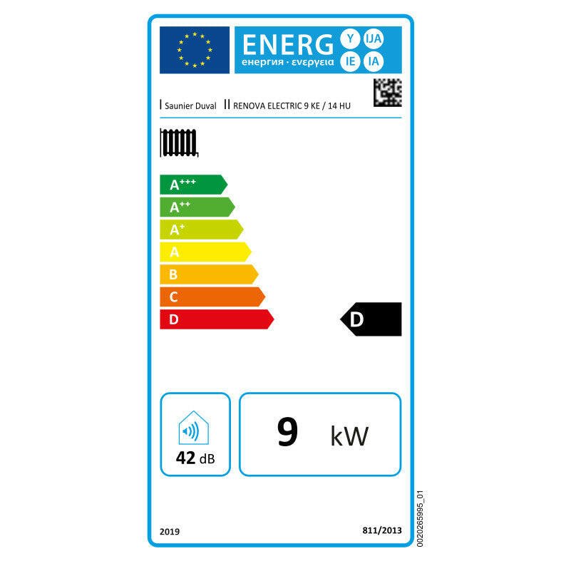 Saunier Duval Renova Electric 9 KE/14 HU elektromos kazán ERP (0010023679)