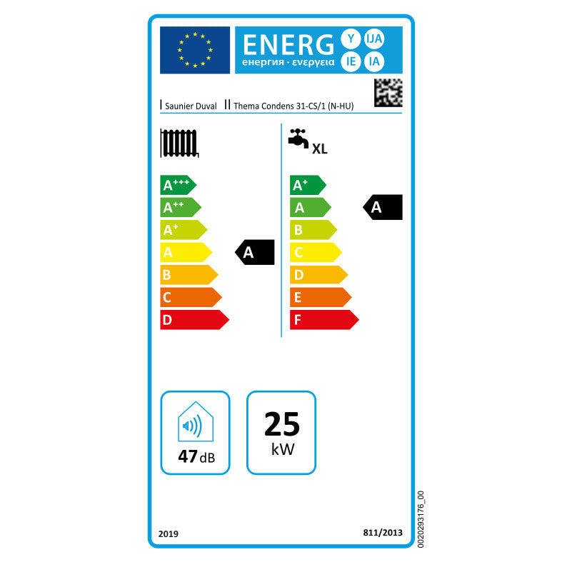Saunier Duval Thema Condens 31 - CS/1 (N - HU) kondenzációs gázkazán, kombi 25 Kw (0010025096)