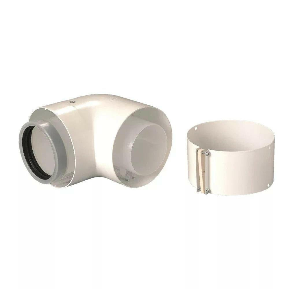 Saunier Duval 80/125 PPs könyök 90° (0020257023)