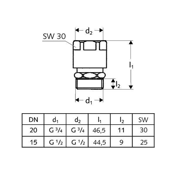 Schell légbeszívószelep 1/2" (2861206)