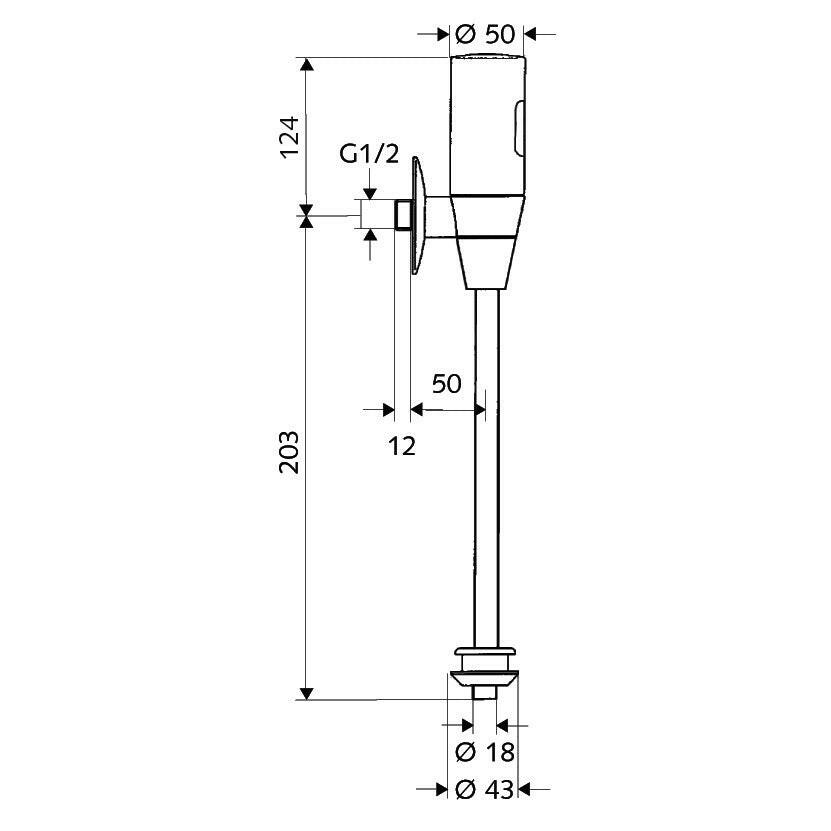 Schell Schelltronic infravörös vizelde öblítő szelep (011130699)
