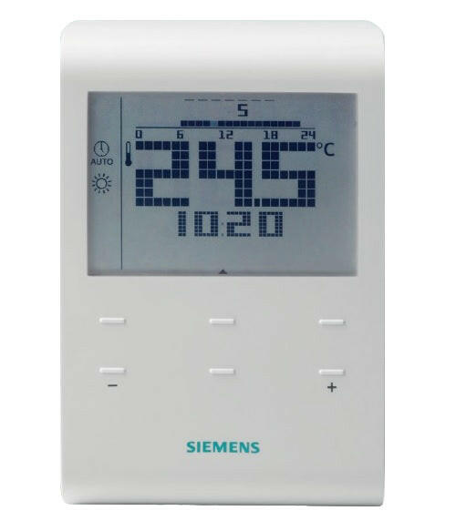 SIEMENS RDE100.1 szobatermosztát, vezetékes, digitális kijelzővel, programozható-0