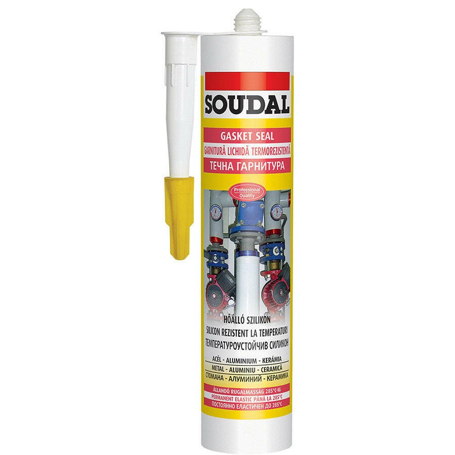 Soudal szilikon hőálló 280°C piros 300ml