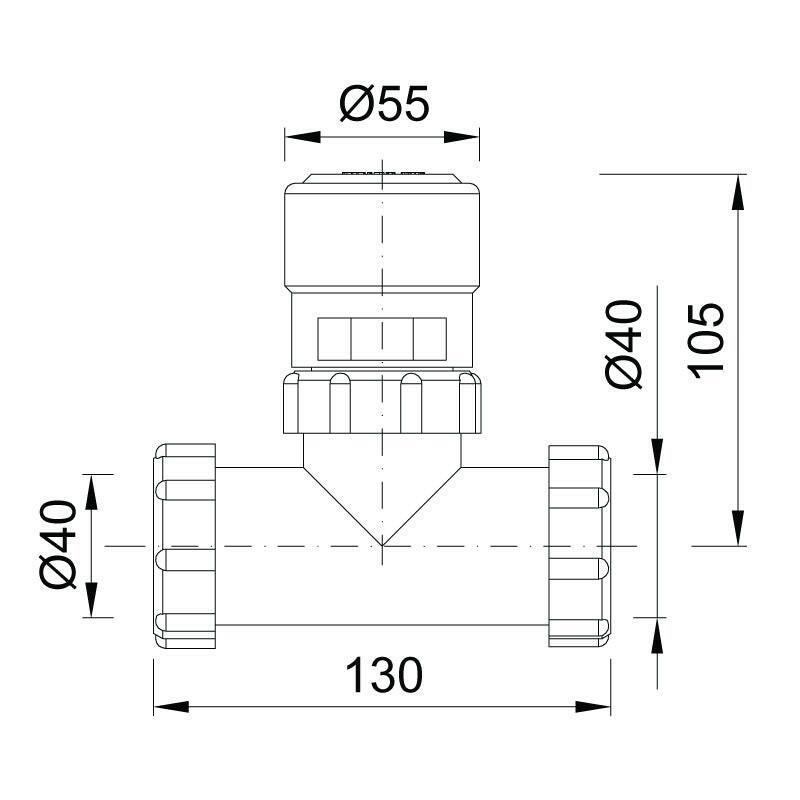 Styron Légbeszívó T - idommal (STY - 060)