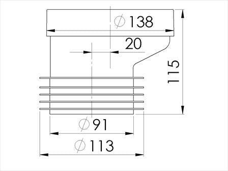 Styron Wc szimering excenteres 20mm-1