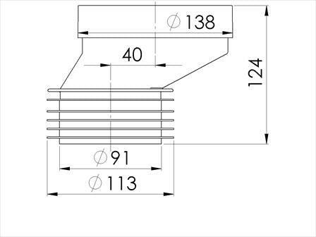 Styron Wc szimering excenteres40mm