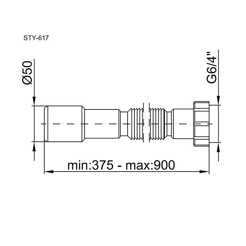 Styron Jollyflex 6/4" 40/50 vastag (617 - 3)